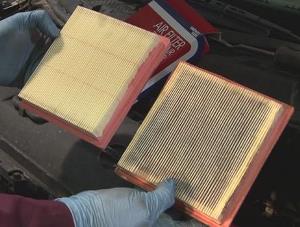 air filter clean vs dirty